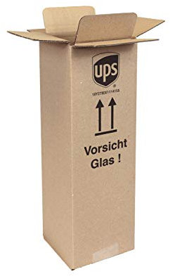 20x Flaschenversandkarton/Weinversandkarton für 1 Flasche DHL und UPS zertifiziert PTZ Zertifikat