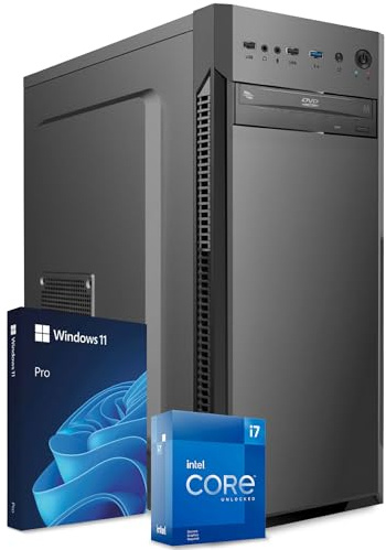 PC Fisso Completo - Computer Desktop Intel Core i7-6700 • RAM 32GB • SSD 1TB • Grafica Integrata Intel HD 530 • Wi-Fi AC • Masterizzatore DVD • HDMI • USB 3.0 • Windows 11 Pro • Pronto all'Uso