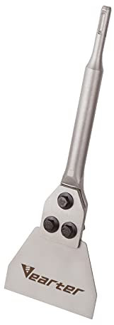 Vearter Tijeras espátula SDS Plus, raspador de suelo 300x100mm, varilla 40CrMo, cincel para azulejos para quitar azulejos, pegamento para suelo, linóleo, pegamento para azulejos, pintura