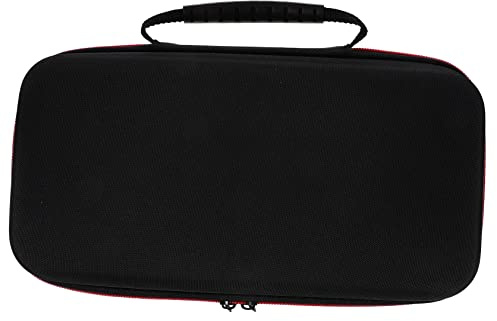 Mikinona Bolsa De Almacenamiento De Micrófono Inalámbrico Para 2 Micros Estuche De Transporte Con Cremallera Y Mango Protege Micrófonos Cargador Y Accesorios 11.02 X 5.51 X 2.55 in
