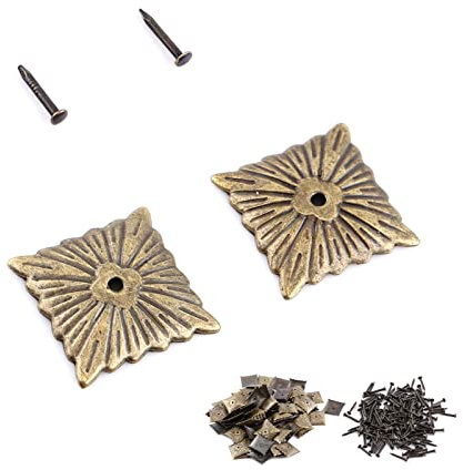 Chiodi per Tappezzeria Vintage da 100 Pezzi, Solidi e Durevoli Nell'uso, Pieni di Stile Vintage, Ideali per Decorare la Tua casa. Può Essere Fissato Sul Divano, Sul Cestino,