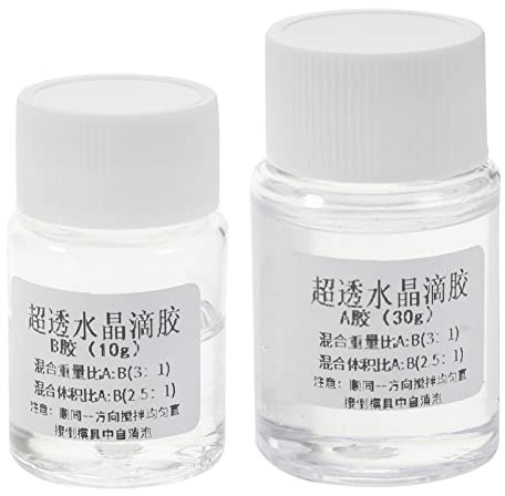 CHILDWEET 2 Satz Epoxidkleber 3:1 Ab Hochtransparente 2-komponenten Epoxidharzkleber Für Kunsthandwerk Selbstgemacht Wasserfest Einfach Zu Bedienen Für Holz Und Kunststoff