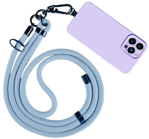 Correas para teléfono – Soporte para teléfono | Kit de correas cruzadas para teléfono y correas de muñeca | Soporte antirrobo para teléfono | Correa de muñeca multifuncional para teléfonos