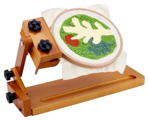 PH PandaHall Support pour Point de Croix en Bois Support de Cerceau de Broderie Réglable Supports de Table en Bois pour Point de Croix Cadre de Broderie pour Artisanat Quilting Couture