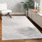 Paco Home Teppich Wohnzimmer Schlafzimmer Moderner Kurzflor glänzendes Palmen-Muster Florales Design Geometrisch Hoch-Tief-Effekt 3D, Grösse:80x150 cm, Farbe:Grau 2