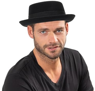 Chapeau Melon Vintage en Laine pour Homme - Chapeau Melon Vintage en Laine pour Femme