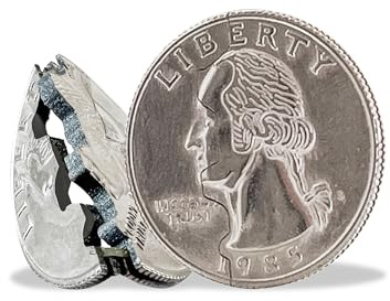Magic Coin Trick | Bite Quarter Trick | Quarter Bite Trick | Bite Coin | Pliage Trick | Quart de magie pliant | Tour de magie | Tour de magie de pièce de monnaie disparaissant | Argent