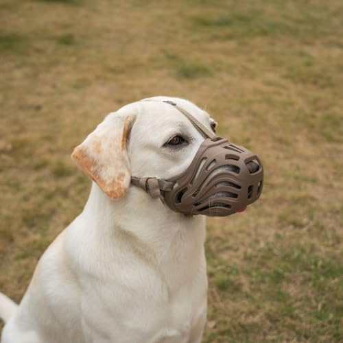 Diketone Muselière silicone pour chiens petite, moyenne et grande taille empêche les morsures, la mastication et les aboiements