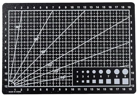 Selbstheilende Schneidematte im A5-Format, rutschfeste PVC-Schneidematte, Bastelarbeiten, Kunst, Gravur, Papierschnitzblock, perfekt für Scrapbooking, Quilten, Nähen und alle Kunsthandwerksprojekte