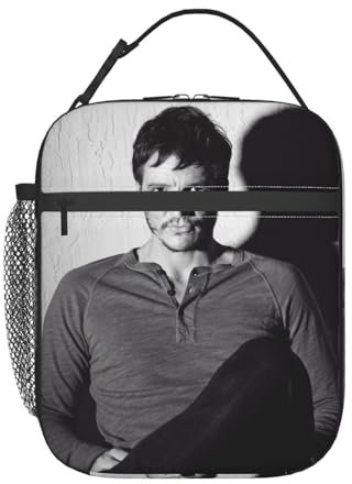 EZKYZTLW Pedro Star Pascal Lunchtasche, isolierte Lunchbox für Kinder, Mädchen und Jungen, tragbare Lunch-Tragetasche, wiederverwendbar, auslaufsicher, Thermo-Kühltasche für Lebensmittel