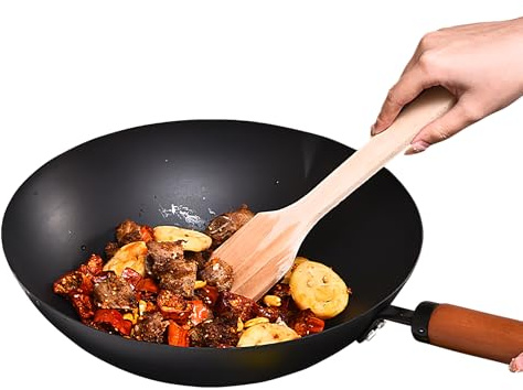 Manolyee Sartén De Hierro Fundido,Sartén De Hierro Japonesa Forjada A Mano Antiadherente - Cacerola Sin Antiadherente Para Cocina Natural En Cocinas Eléctricas De Inducción Hogar Y Camping