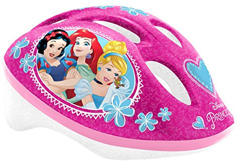 STAMP Girls Helm mit einstellbaren Tailleneinstellungen (ca. 53-56 cm) -Princess Disney Fahrradhelm, Rosa, S
