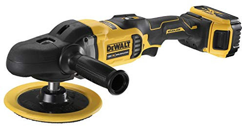 DeWalt Polisseuse rotative XR 18V 5Ah Li-Ion Brushless - 2 batteries DCM849P2-QW Jaune