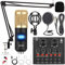 ALPOWL Podcast Equipment Bundle, Audio Interface with ALL in One Live Sound Card and Condenser Microphone, Perfect for Recording, Broadcasting, Live Streaming