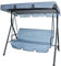 KKPLZZ Replacement Canopy for Garden Swing Seat, Ruffles Swing Canopy Cover, Patio Hammock Cover, Swing Chair Top Cover Roof for Garden Outdoor, UV Protection