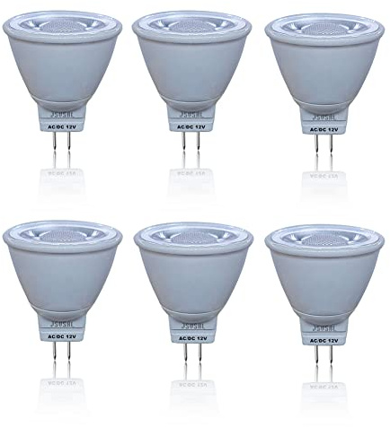 JSVSAL MR11 GU4 Led Bulbs,3W,Blue,38 Deg, Replace 10W 20W 35W Halogen Equivalent,12V AC/DC Spotlights for Equivalent,Landscape/Accent/Recessed/Track Lighting,Not Dimmable,6 Pack (Blue)