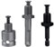 Mesee 3 Pieces Drill Chuck Adapter Connecting Rod 1/2-20UNF Thread Mount Chuck Converter Attachment Extensions Kit- 1/4 Quick Change Hex Shank, SDS Plus Shank and 1/2 Square Female Adaptor