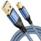 XGMATT USB Printer Cable 3M,USB 2.0 Printer Cable A Male to B Male, Braided Nylon Scanner Cord for HP,Dell,Canon,Lexmark,Xerox,Brother,Samsung etc.Blue