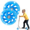 Leuchtende Stunt Scooter Räder 100mm: 2 Stück Scooter Rollen LED-Lichtrollen mit ABEC-9 Lager, Hell Leuchtend Kick Scooter Rollen für alle Roller mit 100mm Rädern
