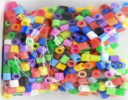 1000 perles à repasser Maxi XL de 10 mm multicolores - Grandes perles de 10 mm pour enfants à partir de 3 ans. (Compatible avec toutes les plaques Maxi à picots.)
