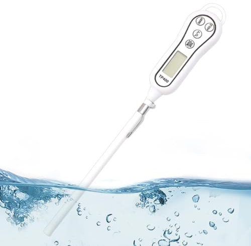 Digital Meat Thermometer - 15cm Temperature Probe - Instant Read Probe Thermometer - Food Temperature Probe Digital - Ideal For Cooking BBQ Sugar Jam Kitchen