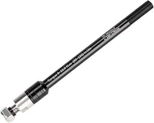 YUETTYY Bike Trailer Thru Axle Adapter,Adjustable Shaft Length 160-178mm P1.0/1.5/1.75 for Most Bicycle Trailer Couplings Bike Front Fork Axle (P1.0)