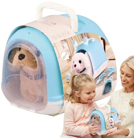 Cane giocattolo da passeggio,Giocattolo per cani da passeggio,Giocattolo multifunzionale per cani da bambino, giocattoli per da compagnia per bambini | Divertenti giocattoli di peluche interattiv