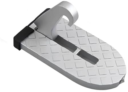 Portaequipajes plegable automático para coche, puerta, escalón, pestillo multifunción, gancho, pedal, aleación de aluminio, soporte de seguridad estribo vehículo pedal pie(B)