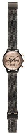 Breil Uhr Damen SIX.3.Nine Ziffernblatt Weiss Bewegung Chrono Quartz e MESH Leather BLAU TW1860