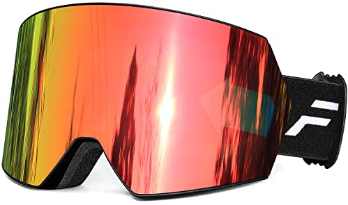 FMY Ski Goggles for Men Women & Youth - Anti Fog UV400 Protection Snowboard Snow Skiing Goggles for Adult
