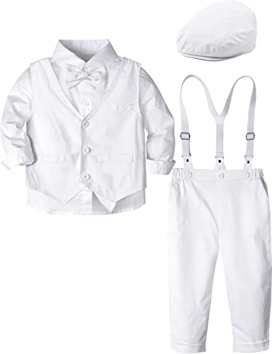 Christening Outfits for Boys Baby Toddler Baptism Suit 18-24 Months White