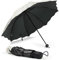 Vicloon Parapluie Pliable, Parapluie Anti UV Anti Retournement Résistant au Vent Parapluie, Pliable en Caoutchouc Parasols Ensoleillé, Parapluie Compact pour Diverses Activités de Plein Air, 300g