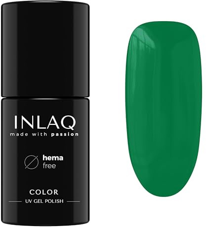 INLAQ® UV Nagellack Neon Grün - 6 ml Hema Free - Langlebiger UV Lack - Nail Polish - Sweet Candies Kollektion - Gelnägel - Shellac Gel - Gellack ohne Hema | 1068- Fun Green