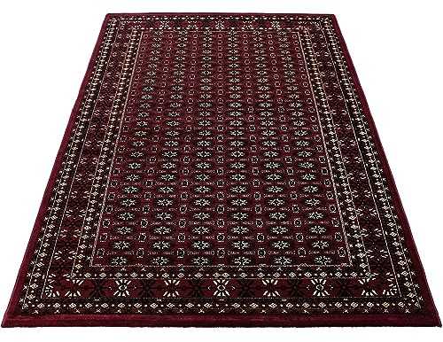 Stilvoll Günstig by ELMM Orientalischer Teppich Wohnzimmer Schlafzimmer Esszimmer Rot 240 x 340 Orientalisches Design Kurzflor
