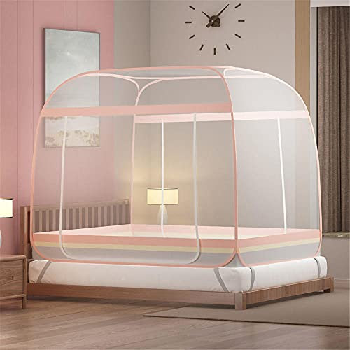 Zanzariera pieghevole portatile per letto, a maglia fine, protezione dagli insetti, 150 x 200 cm, ideale per viaggi, barriera contro gli insetti, leggera e facile da installare