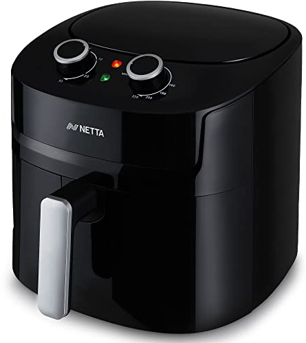 NETTA Air Fryer 7.2L - Adjustable Temperature Control and Timer - Removable Shelf - Rapid Air Circulation - Healthier Oil-Free Cooking at Home - 1800W