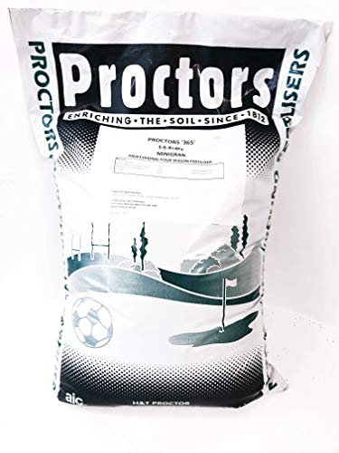F&G Supplies 20kg sack of Proctors 365 all year-round Lawn Feed and Moss Killer - up to 571 sq m coverage - New this year!