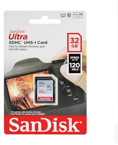 SanDisk Ultra SDHC Memory Card 32GB 120MB/s