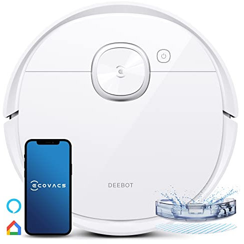 ECOVACS DEEBOT T9 Robot Vacuum Cleaner with Mop 3000 Pa, Smart Obstacle Avoidance, OZMO™ Pro 2.0 Oscillating Mopping, TrueMapping 2.0 dToF Navigation, 3D Mapping