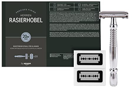 by Amazon Uomo Rasoio classico doppia lama con lamette