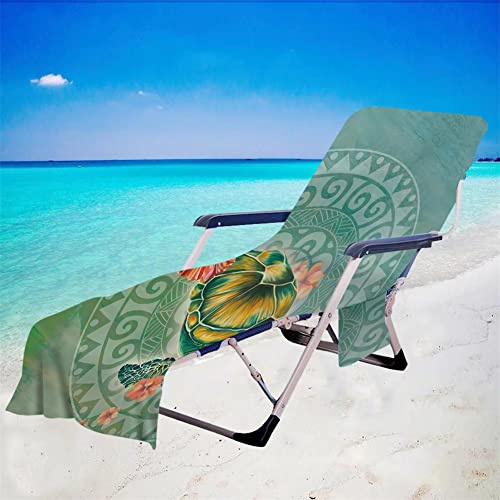 Surwin Schonbezug Für Gartenliege Strandliegenauflage Frottee Liegenauflage Ozean Stuhl Strandtuch Sun Lounger Bezug mit Tasche Sporthandtuch für Strand Garten Schwimmen (75x210cm,Mandala)