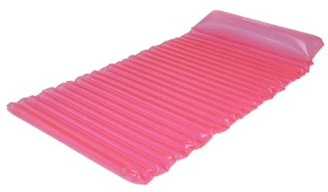 Flamingueo Luftmadrass pool – vattenmadrass, simmadrass, luftmadrass strand, vattenhängmatta, pooltillbehör kul, tanningpool (90 x 180 x 18 cm)