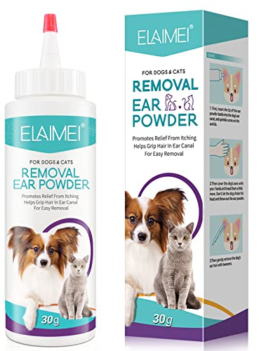 Onznoz Poudre Contre Les Chancres pour Les Oreilles des Chiens, Nettoyant pour Oreilles De Chien, Poudre pour Les Oreilles À Action Rapide, Traite Les Odeurs d'oreilles & Saletés 30G (2)