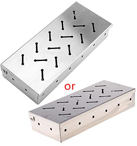 Caja ahumadora para parrilla de barbacoa, para acampar al aire libre, ahumar, cajas de malla para generador de humo