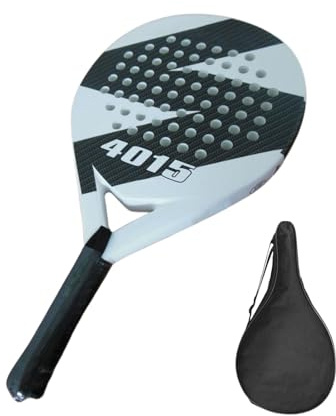 Beachs Raquette de pagaie de tennis | Raquette de paddle professionnelle – Raquette de tennis en fibre de carbone avec noyau en mousse à mémoire de forme EVA pour homme et femme