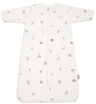 Jollein sovsäck baby – 110 cm – djurvänner – bomull – 2,5 till 3,5 Tog – avtagbara ärmar – Oeko-TEX certifierad – baby sovsäck – även för vår och höst