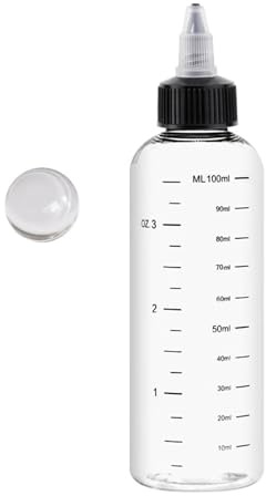 yanwuwa Botella de mezcla de pintura modelo con escala, varios tamaños, 30 ml, 50 ml, 100 ml, 230 ml, boquilla giratoria para aficionados y artistas, dispensador de pintura de imprimación modelo