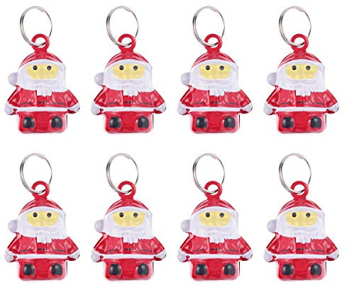 GALPADA 10 Piezas Campana de Papá Noel Navideña Accesorio Colgante de Campanas Navideñas para Manualidades DIY para Decoración de Vacaciones Casa o Árbol de Navidad