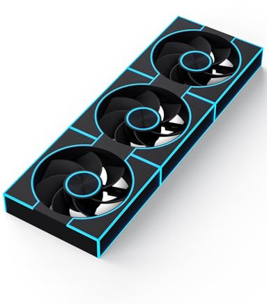 darkFlash 3-pack 120 mm PC-husfläkt, PWM ARGB Sync, adresserbar RGB-fläkt för datorchassi och högt luftflöde omvänd (DM8R LINE, svart)
