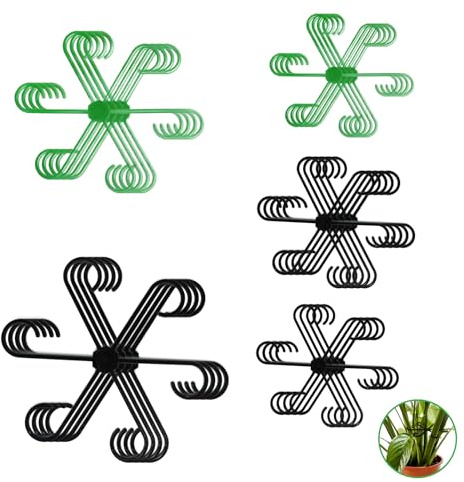 RTRTGS 20 Soportes para Plantas con Clips para Flores, Plantas Trepadoras, Plantas en Maceta, Hortensias, Anémonas y Tomates
